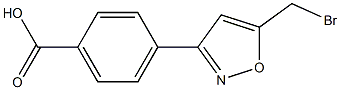 4-(5-Bromomethyl-isoxazol-3-yl)-benzoic acid Struktur