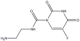 N-(2-aminoethyl)-5-fluoro-2,4-dioxo-3,4-dihydropyrimidine-1(2H)-carboxamide Structure