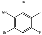 2,6-Dibromo-4-fluoro-3-methyl-phenylamine Struktur