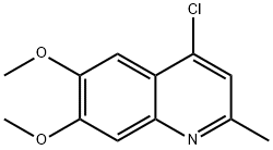 4-Chloro-6,7-dimethoxy-2-methylquinoline, 100122-02-9, 结构式