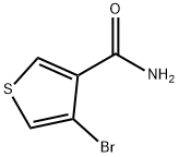 4-ブロモチオフェン-3-カルボキサミド 化学構造式