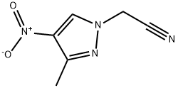 3-methyl-4-nitro-1H-Pyrazole-1-acetonitrile Struktur