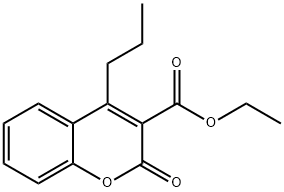 2-氧代-4-丙基-2H-色烯-3-羧酸乙酯 结构式