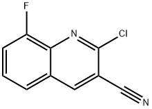 2-chloro-8-fluoroquinoline-3-carbonitrile Structure