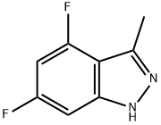 4,6-Difluoro-3-methyl-1H-indazole 结构式