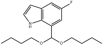 7-(Dibutoxymethyl)-5-fluoro-1H-indole Structure