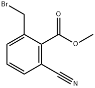 Methyl 2-(bromomethyl)-6-cyanobenzoate Struktur