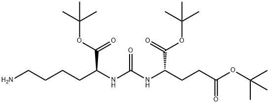 (S)-Di-Tert-Butyl 2-(3-((S)-6-Amino-1-(Tert-Butoxy)-1-Oxohexan-2-Yl)Ureido)Pentanedioate Struktur