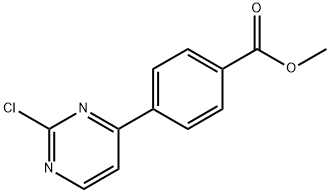 4-(2-氯-4-嘧啶基)苯甲酸甲酯,1026029-33-3,结构式