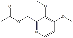 2-acetoxymethyl-3,4-dimethoxypyridine Struktur