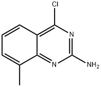 4-クロロ-8-メチル-2-キナゾリンアミン 化学構造式