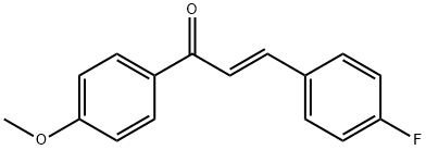 3-(4-fluorophenyl)-1-(4-methoxyphenyl)prop-2-en-1-one, 102692-37-5, 结构式
