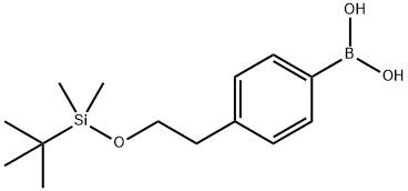 (4-{2-[(tert-butyldimethylsilyl)oxy]ethyl}phenyl)boronic acid Structure