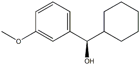 (R)-シクロヘキシル(3-メトキシフェニル)メタノール 化学構造式