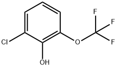 2-クロロ-6-(トリフルオロメトキシ)フェノール 化学構造式
