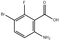 6-Amino-3-bromo-2-fluoro-benzoic acid Structure