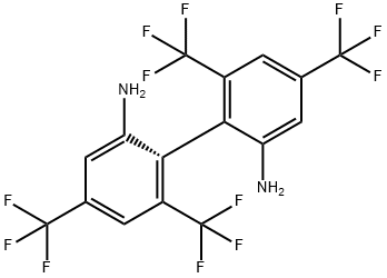 (1S)-4,4',6,6'-tetrakis(trifluoromethyl)-[1,1'-Biphenyl]-2,2'-diamine Struktur