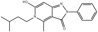 6-hydroxy-5-isopentyl-4-methyl-2-phenyl-2H-pyrazolo[4,3-c]pyridin-3(5H)-one Structure