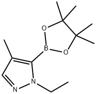[1-ETHYL-4-METHYL-5-(4,4,5,5-TETRAMETHYL-1,3,2-DIOXABOROLAN-2-YL)-1H-PYRAZOLE], 1047636-01-0, 结构式