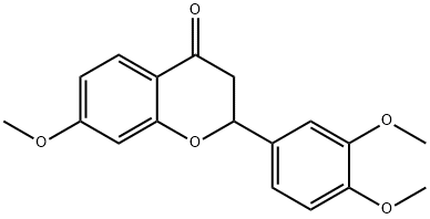 3′,4′,7-トリメトキシフラバノン 化学構造式