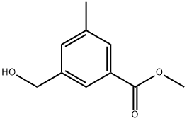 methyl 3-(hydroxymethyl)-5-methylbenzoate Struktur