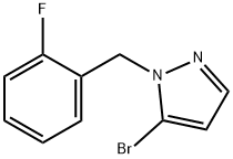 5-Bromo-1-(2-fluorobenzyl)-1H-pyrazole Structure