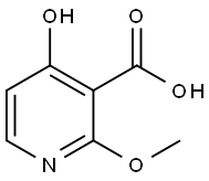 4-hydroxy-2-methoxy-3-Pyridinecarboxylic acid Struktur