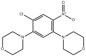 1-CHLORO-2,4-DIMORPHOLINO-5-NITROBENZENE Struktur