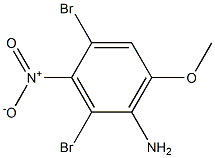 2,4-dibromo-6-methoxy-3-nitro-Benzenamine Struktur