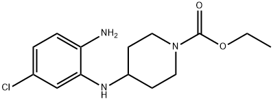 1-PIPERIDINECARBOXYLIC ACID, 4-[(4-AMINO-5-CHLOROPHENYL)AMINO], ETHYL ESTER Structure