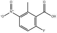 6-氟-2-甲基-3-硝基苯甲酸, 1079992-96-3, 结构式