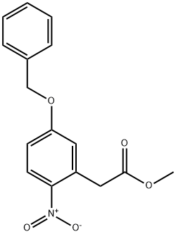 (5-Benzyloxy-2-nitro-phenyl)-acetic acid methyl ester Structure