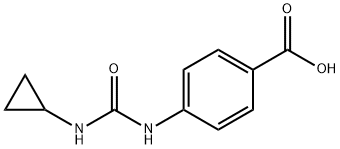 4-[(Cyclopropylcarbamoyl)amino]benzoic acid Structure