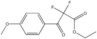 ethyl 2,2-difluoro-3-(4-methoxyphenyl)-3-oxopropanoate Struktur