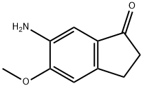 6-Amino-5-methoxy-indan-1-one Struktur