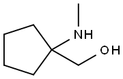 1-(甲基氨基)环戊基]甲醇 结构式