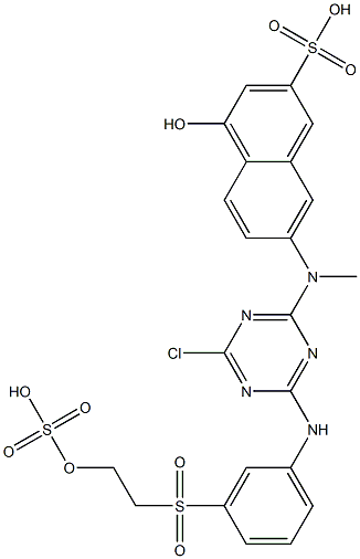 7-[[4-Chloro-6-[[3-[[2-(sulfooxy)ethyl]sulfonyl]phenyl]amino]-1,3,5-triazin-2-yl]methylamino]-4-hydroxy-2-naphthalenesulfonic acid