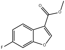 6-フルオロベンゾフラン-3-カルボン酸メチル 化学構造式