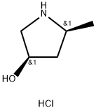 (3R,5S)-5-methylpyrrolidin-3-ol hydrochloride Struktur