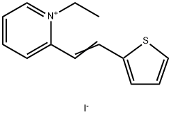 1-ETHYL-2-(2-THENYLIDENEMETHYL)PYRIDINIUM IODIDE Struktur