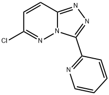 3-(2-ピリジニル)-5-クロロ-1,2,3a,4-テトラアザ-3aH-インデン 化学構造式