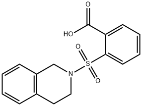 2-((3,4-Dihydroisoquinolin-2(1H)-yl)sulfonyl)benzoic acid Struktur
