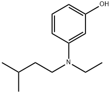 Phenol, 3-[ethyl(3-methylbutyl)amino]-
 化学構造式