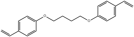 1,4-ビス(4-ビニルフェノキシ)ブタン 化学構造式