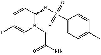 2-[5-Fluoro-2-(toluene-4-sulfonylimino)-2H-pyridin-1-yl]-acetamide Structure