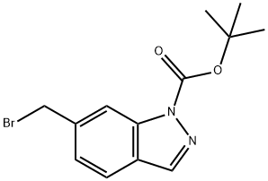 tert-Butyl 6-(bromomethyl)-1H-indazole-1-carboxylate Structure