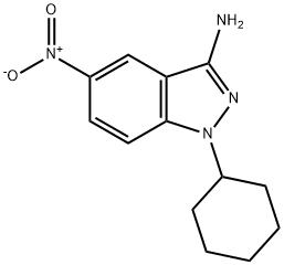 1-Cyclohexyl-5-nitro-1H-indazol-3-amine Structure