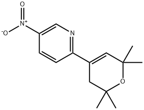 5-nitro-2-(2,2,6,6-tetramethyl-3,6-dihydro-2H-pyran-4-yl)-pyridine Structure