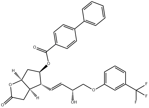 [1,1'-Biphenyl]-4-carboxylic acid, (3aR,4R,5R,6aS)-hexahydro-4-[(1E,3R)-3-hydroxy-4-[3-(trifluoromethyl)phenoxy]-1-buten-1-yl]-2-oxo-2H-cyclopenta[b]furan-5-yl ester