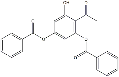2-acetyl-3,5-dibenzoyloxy-phenol 结构式